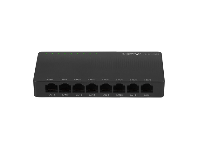 Lanberg switch dsp2-1008-12v 8x 1GB/s unmanaged gigabit ethernet desktop 12v