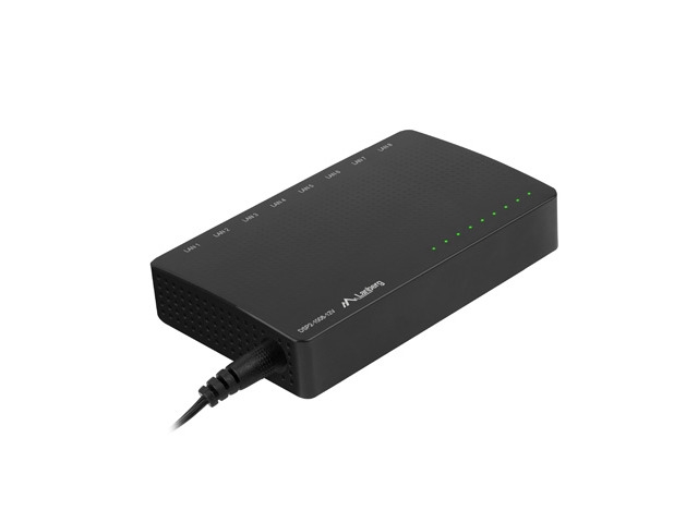 Lanberg switch dsp2-1008-12v 8x 1GB/s unmanaged gigabit ethernet desktop 12v