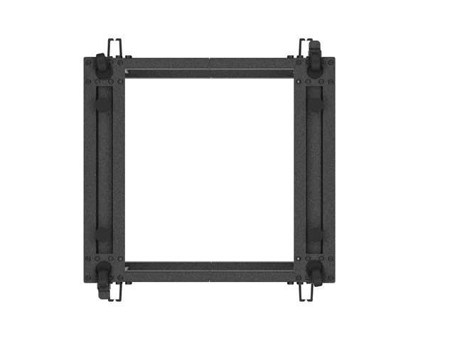 Lanberg open rack 19" 12U 600x600-1100 adjustable