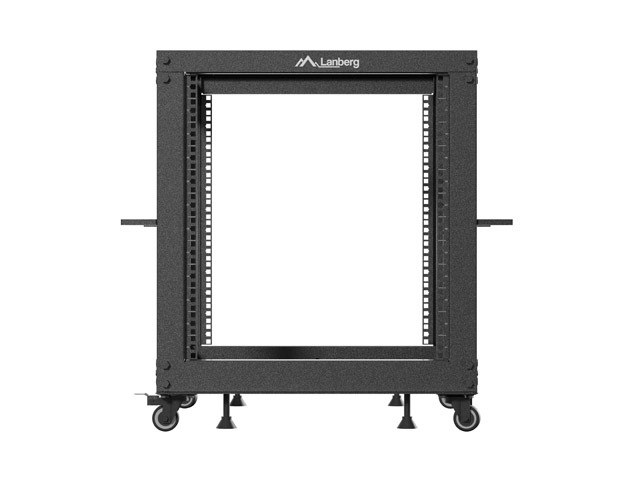Lanberg open rack 19" 12U 600x600-1100 adjustable