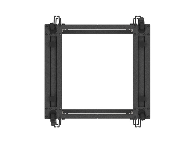 Lanberg open rack 19" 15U 600x600-1100 adjustable