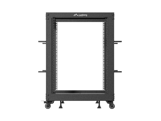 Lanberg open rack 19" 15U 600x600-1100 adjustable