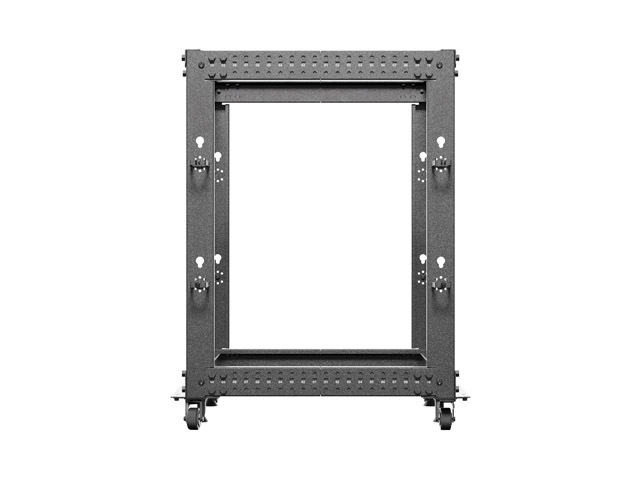 Lanberg open rack 19" 15U 600x600-1100 adjustable