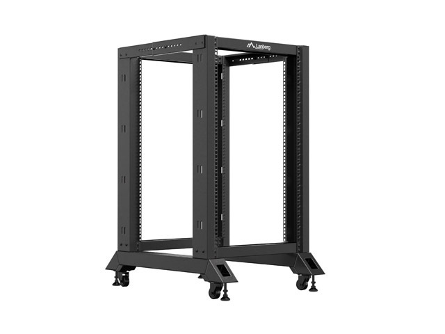 Lanberg open rack 19" 18U 600x800 black