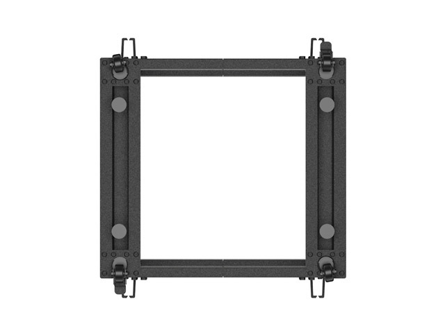 Lanberg open rack 19" 9U 600x600-1100 adjustable