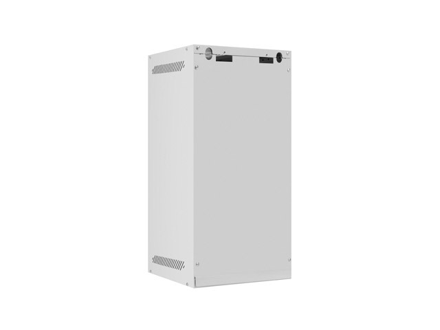 Lanberg rack cabinet 10" wall-mount 12U/280x310 for self-assembly with glass door grey (flat pack)