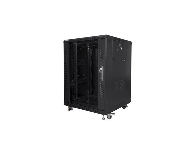 Lanberg rack cabinet 19" free-standing 15U/600x600 (flat pack) black