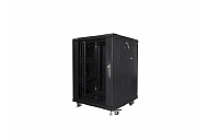 Lanberg rack cabinet 19" free-standing 15U/600x600 (flat pack) black
