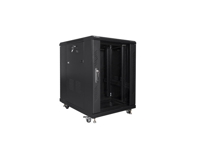 Lanberg rack cabinet 19" free-standing 15U/600x800 (flat pack) black