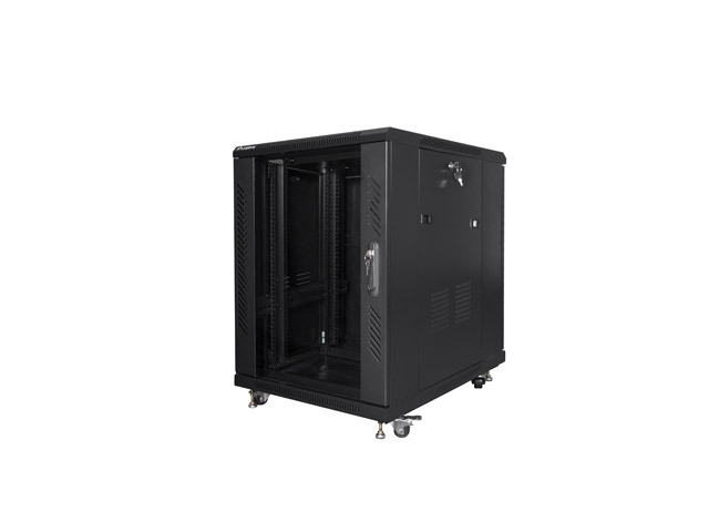 Lanberg rack cabinet 19" free-standing 15U/600x800 (flat pack) black