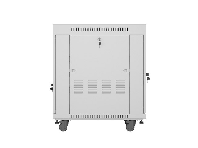 Lanberg rack cabinet 19" free-standing 15U/600x800 (flat pack) with glass door lcd grey v2
