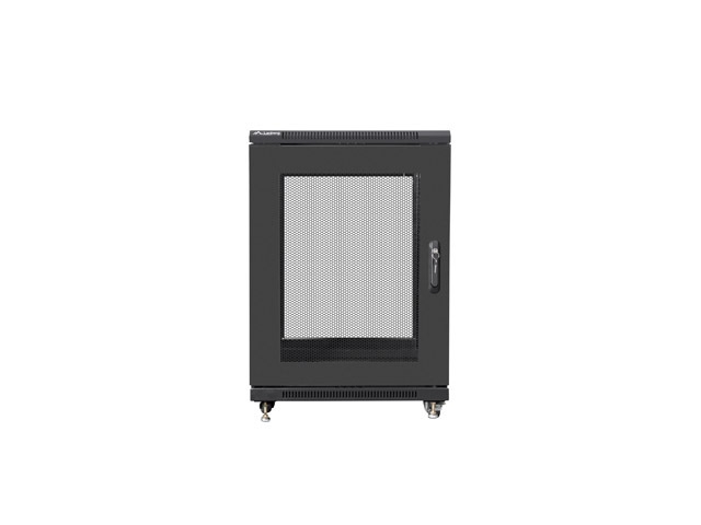 Lanberg rack cabinet 19" free-standing 15U/600x800 (flat pack) with mesh door black