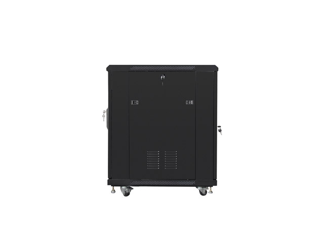Lanberg rack cabinet 19" free-standing 15U/600x800 (flat pack) with mesh door black