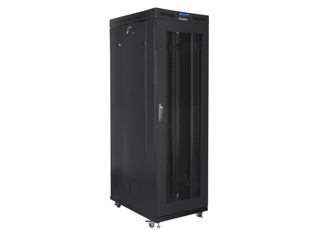 Lanberg rack cabinet 19" free-standing 27U/800x1200 (flat pack) with mesh door lcd black