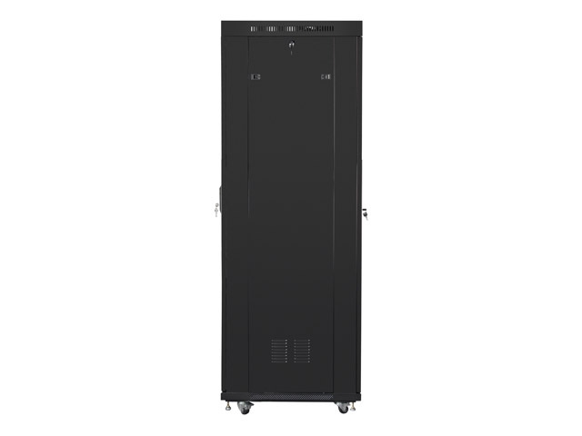 Lanberg rack cabinet 19" free-standing 42U/600x800 (flat pack) with glass door lcd black v2