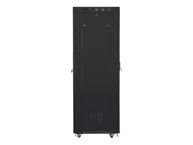 Lanberg rack cabinet 19" free-standing 42U/600x800 (flat pack) with glass door lcd black v2