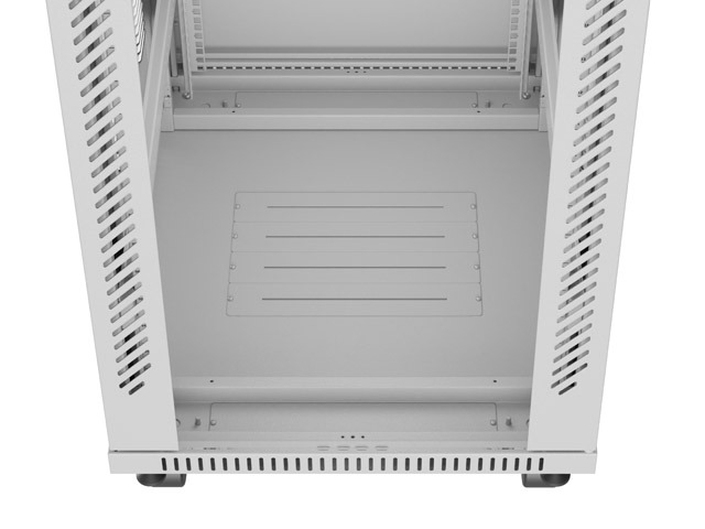 Lanberg rack cabinet 19" free-standing 42U/600x800 (flat pack) with glass door lcd grey v2