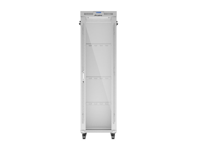 Lanberg rack cabinet 19" free-standing 42U/600x800 (flat pack) with glass door lcd grey v2