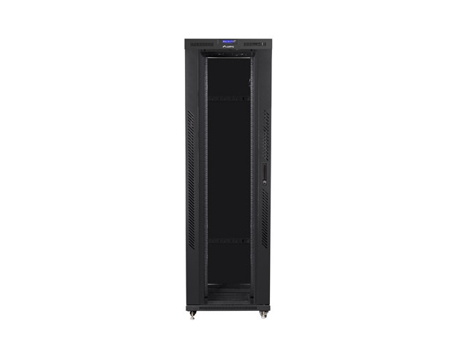 Lanberg rack cabinet 19" free-standing 42U/800x1200 (flat pack) with glass door lcd black v2