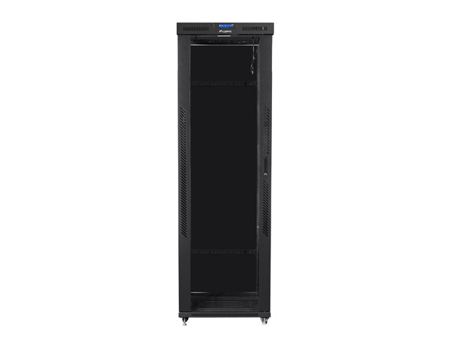 Lanberg rack cabinet 19" free-standing 47U/800x1000 (flat pack) with glass door lcd black v2