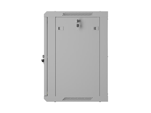 Lanberg rack cabinet 19" wall-mount 12U/600x450 with perforated door grey (flat pack)