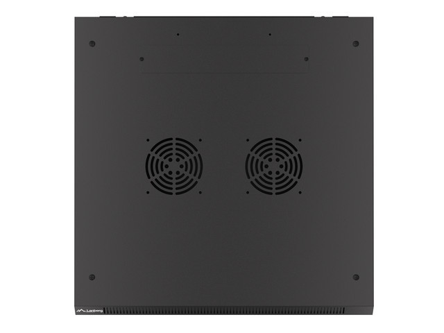 Lanberg rack cabinet 19" wall-mount 12U/600x600 for self-assembly with metal door black (flat pack)