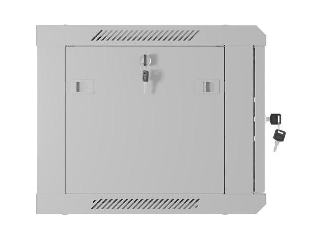 Lanberg rack cabinet 19" wall-mount 6U/600x450 with perforated door grey (flat pack)