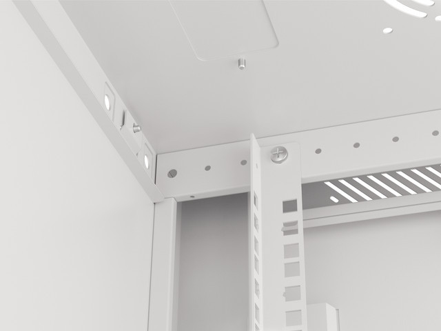 Lanberg rack cabinet 19" wall-mount 9U/600x450 for self-assembly with metal door grey (flat pack)