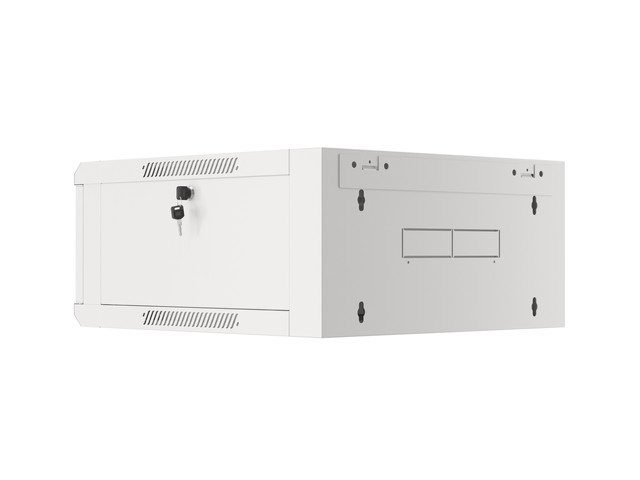 Lanberg rack cabinet 19" wall-mounted 4U 600 fast assembly (flat pack) grey