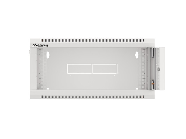 Lanberg rack cabinet 19" wall-mounted 4U 600 fast assembly (flat pack) grey