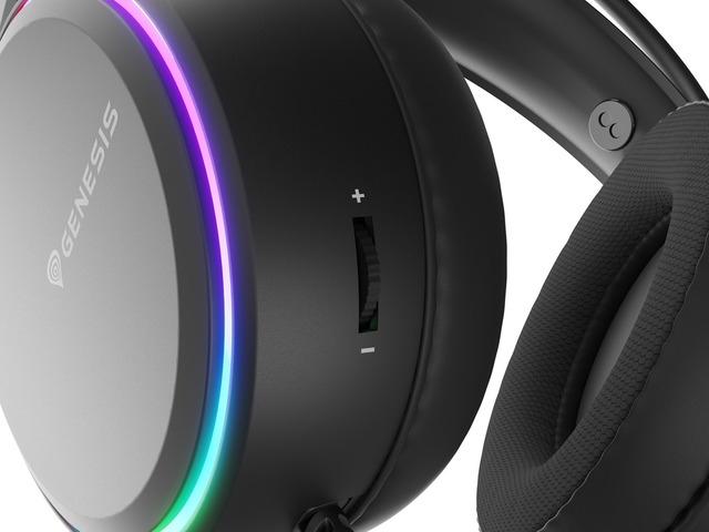 Genesis Headset Neon 613 G2 With Microphone RGB Illumination Black