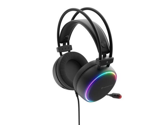 Genesis Headset Neon 613 G2 With Microphone RGB Illumination Black