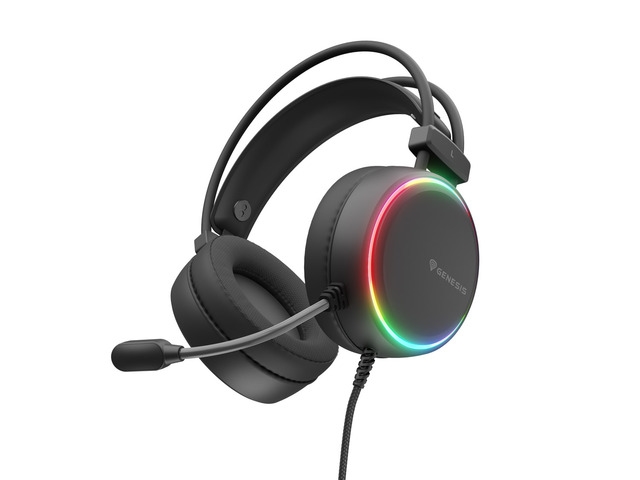 Genesis Headset Neon 613 G2 With Microphone RGB Illumination Black