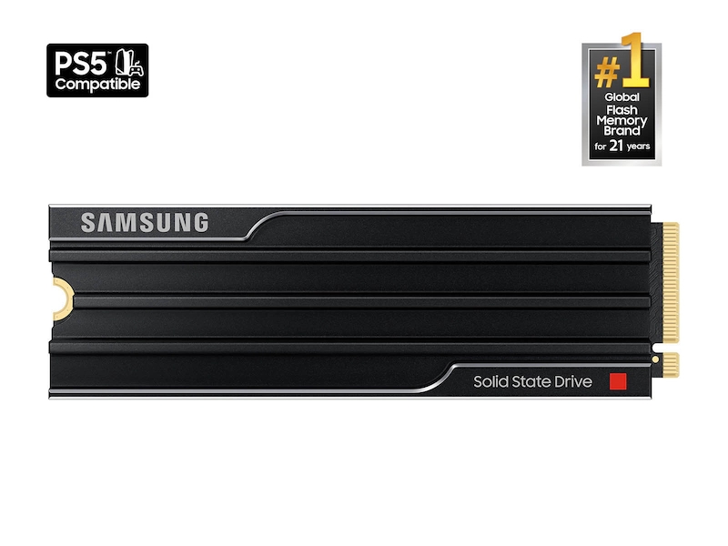 Samsung SSD 9100 PRO 1TB Heatsink PCIe 5.0 NVMe 2.0 M.2 Read 14700 MB/s Write 13300 MB/s