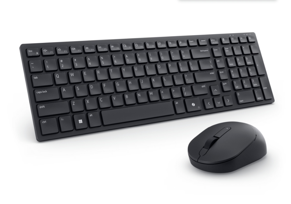 Dell Pro Compact Silent Keyboard and Mouse - KM555 - US International (QWERTY)