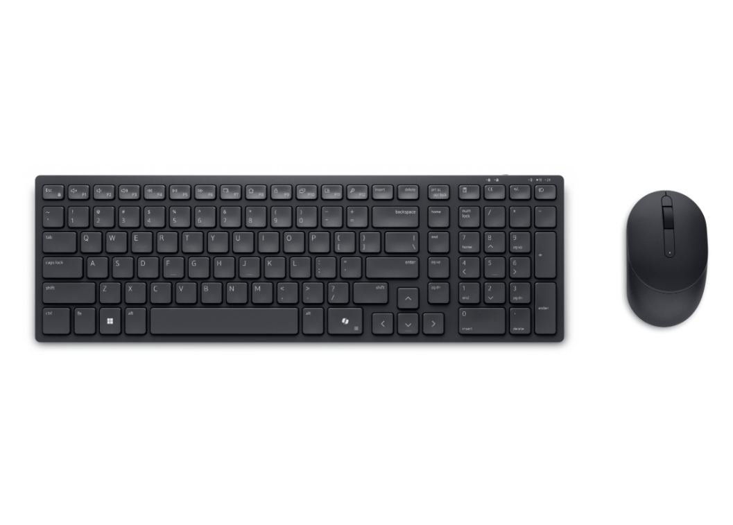 Dell Pro Compact Silent Keyboard and Mouse - KM555 - US International (QWERTY)