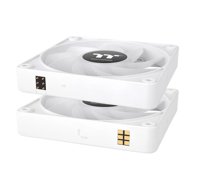 Thermaltake CT120 EX Reverse ARGB Sync PC Cooling Fan 3 Pack Magnetic Connect White