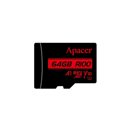 Apacer 64GB microSDHC/SDXC UHS-I U1 V10 A1 (1 adapter)