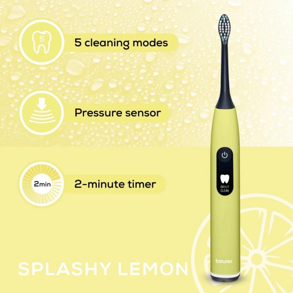 Beurer SC 50 splashy lemon Electric Sonic Toothbrush