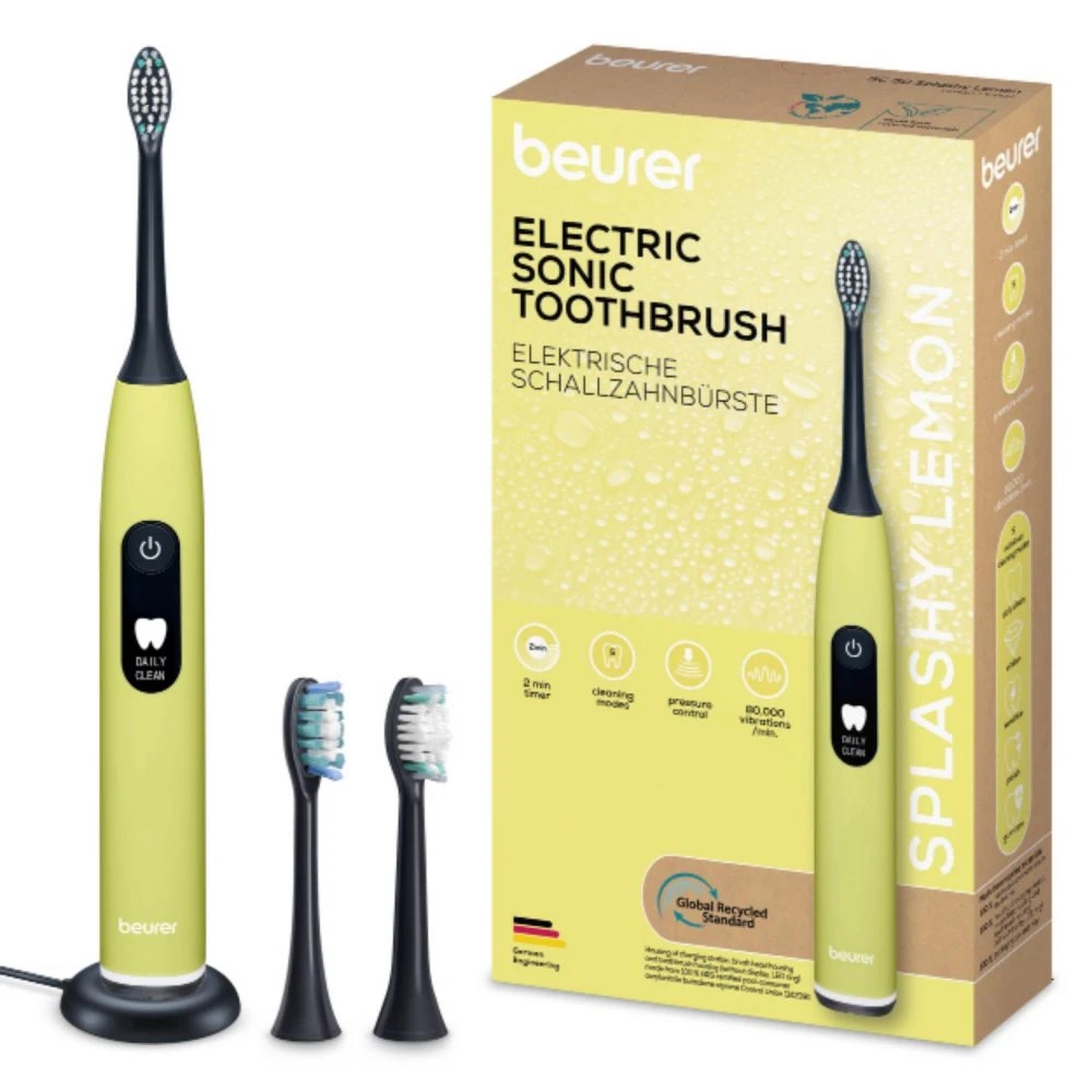 Beurer SC 50 splashy lemon Electric Sonic Toothbrush