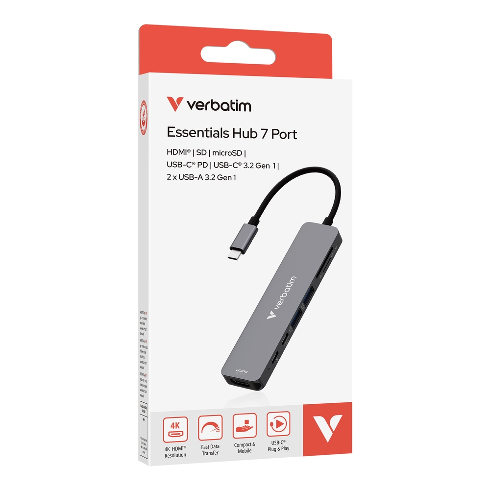 Verbatim USB-C Essentials Multiport Hub 7 Port