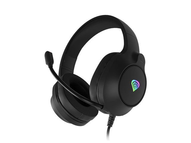 Genesis Headset Neon 213 With Microphone RGB Illumination Black