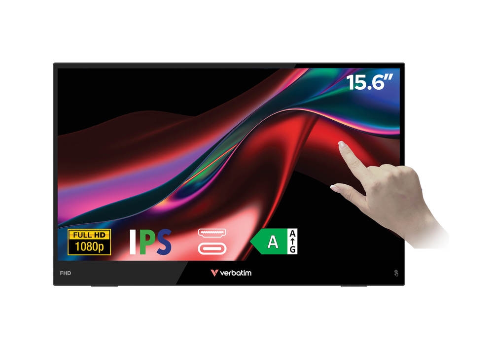 Verbatim Portable 15.6" Touch Monitor LIGHT
