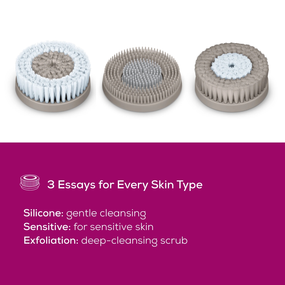 Beurer FC 59 Facial brush; PX7; Rechargeable battery; Incl.3 brush attachments (silicone