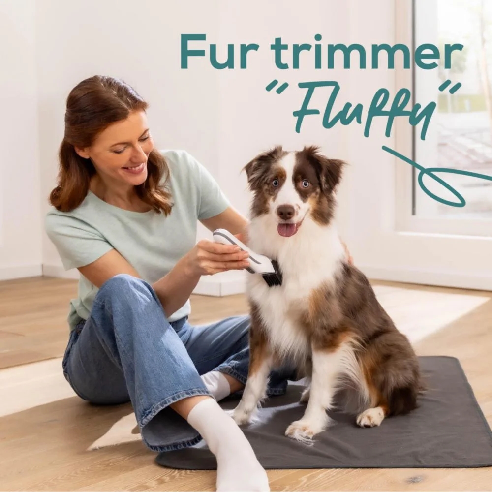 Beurer PP 110 Fluffy Professional grooming for dogs and cats;individually adjustable cutting lengths and extra-long battery life;Quiet motor;Wide stainless steel blade