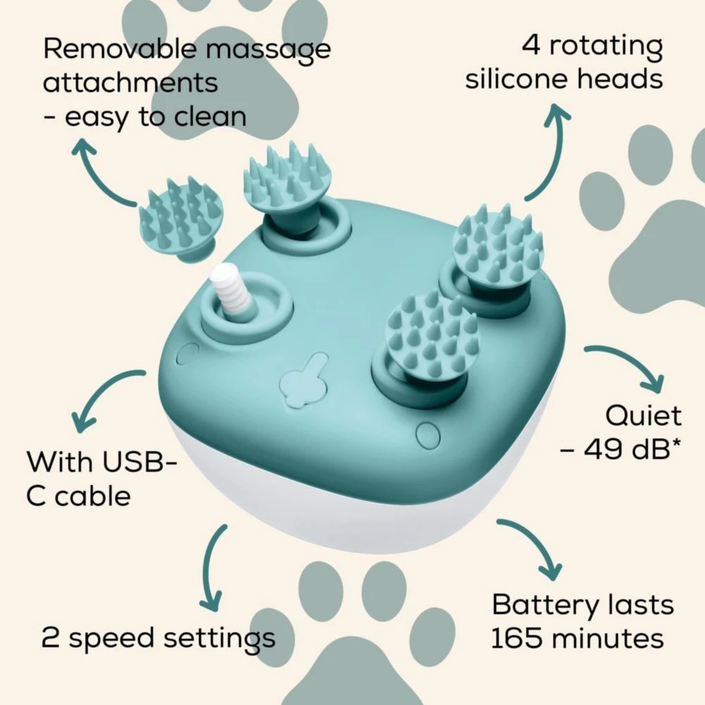 Beurer PP 410 Buddy Massager; Gentle kneading massage - specially developed for pets;Safe to use;Particularly quiet