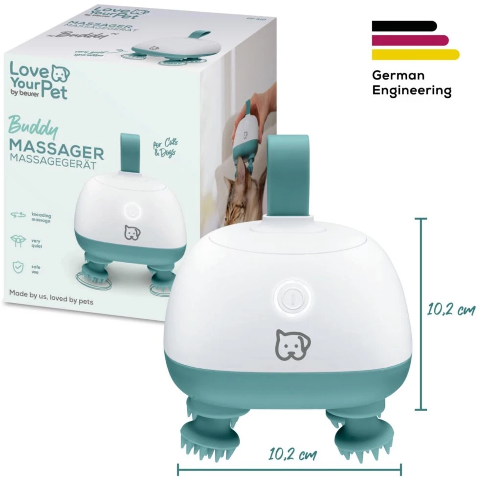 Beurer PP 410 Buddy Massager; Gentle kneading massage - specially developed for pets;Safe to use;Particularly quiet