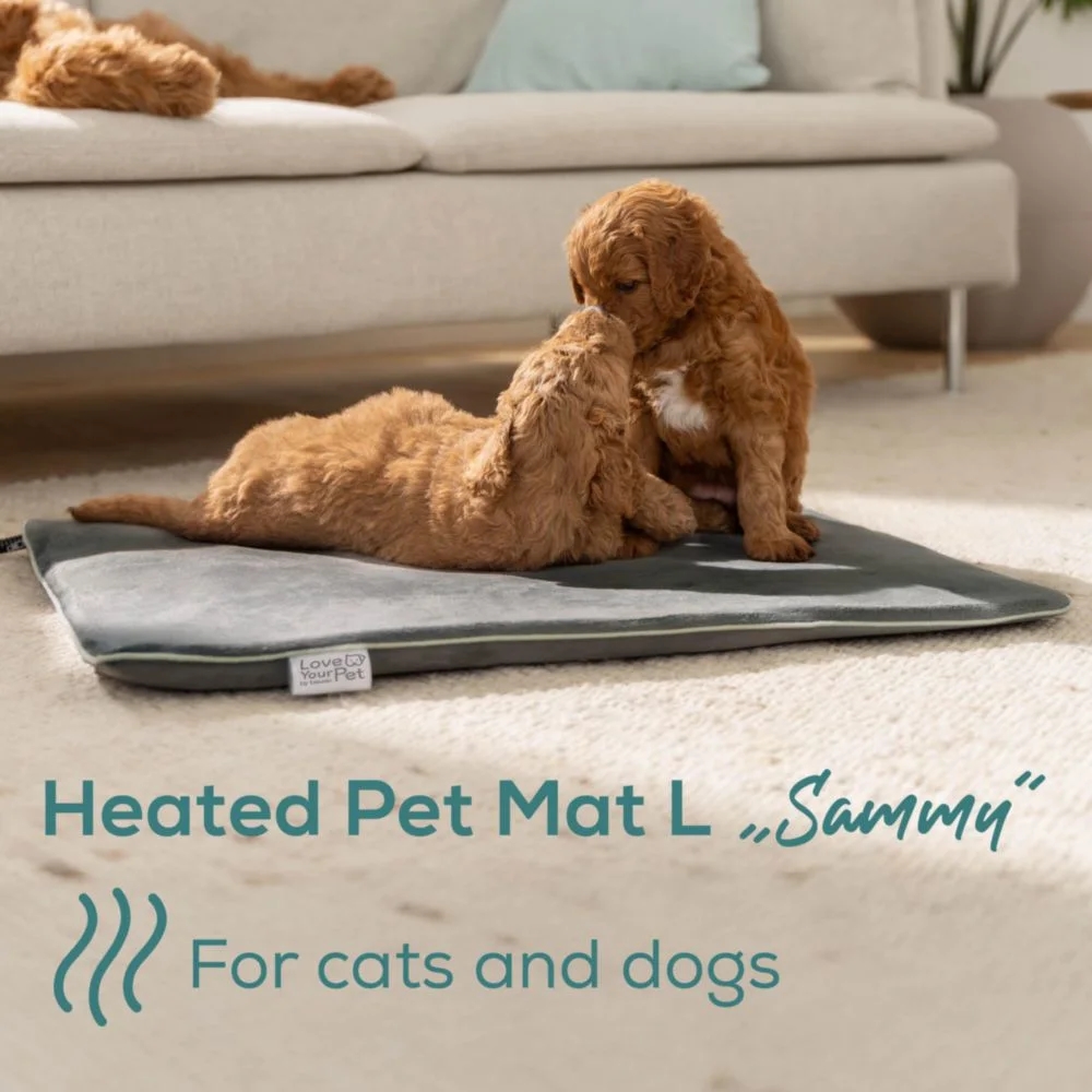 Beurer PP 220 Sammy Large heating mat for dogs and cats; Proven safety; Integrated bite protection on the power cable&protected heating element; Machine-washable cover and waterproof heating element