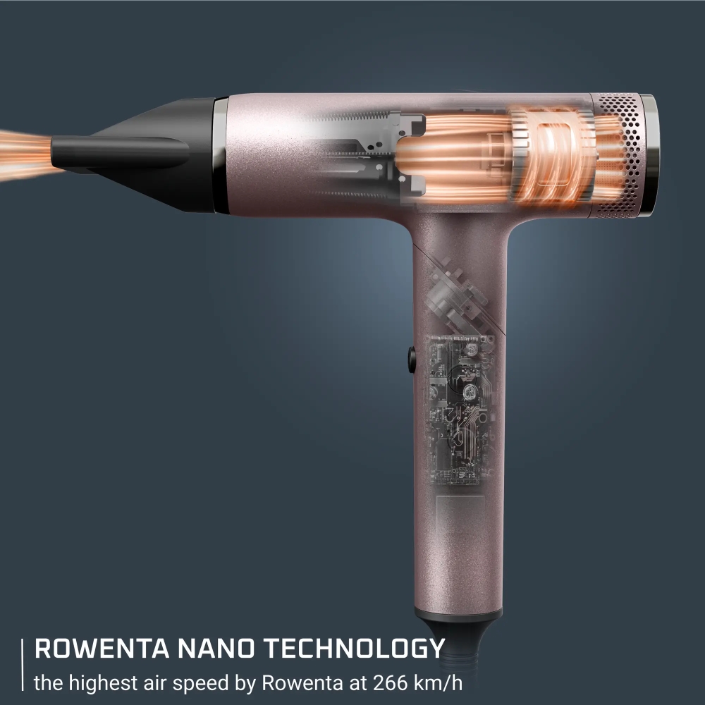 Rowenta HY8530E0 Hair Dryer Nano Fold Cinnamon P