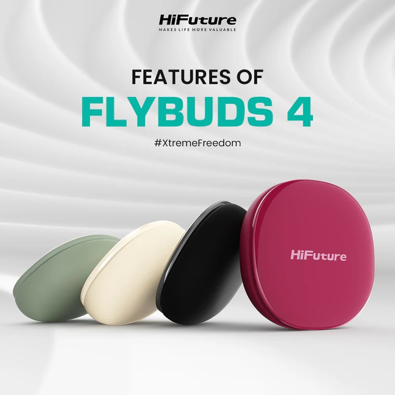 HiFuture FlyBuds 4 AI Hot Pink